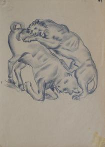 Рисунка из Лувъра – животни, 1939